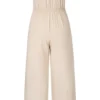 Tied Cutout Tube Wide Leg Jumpsuit