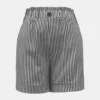 High Waist Striped Shorts