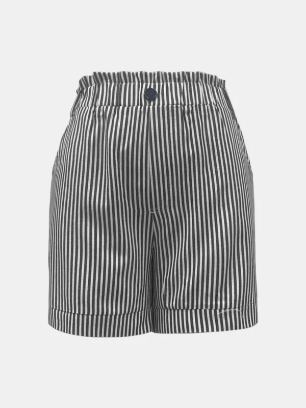 537464916 High Waist Striped Shorts
