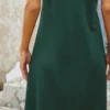 Mock Neck Sleeveless Mini Dress