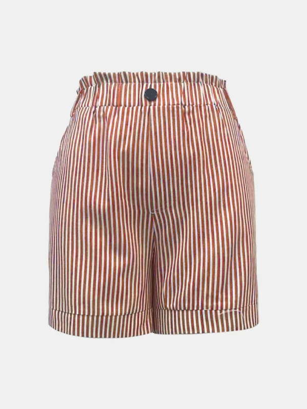 537464922 High Waist Striped Shorts