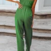 Tied Cutout Tube Wide Leg Jumpsuit