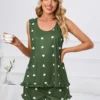 Heart Scoop Neck Tank and Shorts Lounge Set
