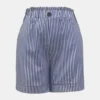 High Waist Striped Shorts