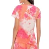 Tie-Dye Round Neck Short Sleeve Top and Shorts Lounge Set