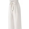 Tied Cutout Tube Wide Leg Jumpsuit